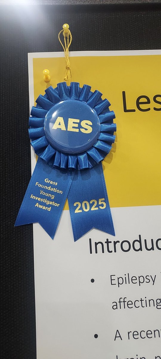 Asmaa_Ebwini's tweet photo. Check out our poster on the role of lesion-derived networks in predicting post-stroke epilepsy in children @AmEpilepsySoc

Incredibly honored to receive the AES 2025 Young Investigator Award.

Grateful to my mentor @boeslab whose guidance and inspiration shape my work every day. https://t.co/bC4cGu2oao