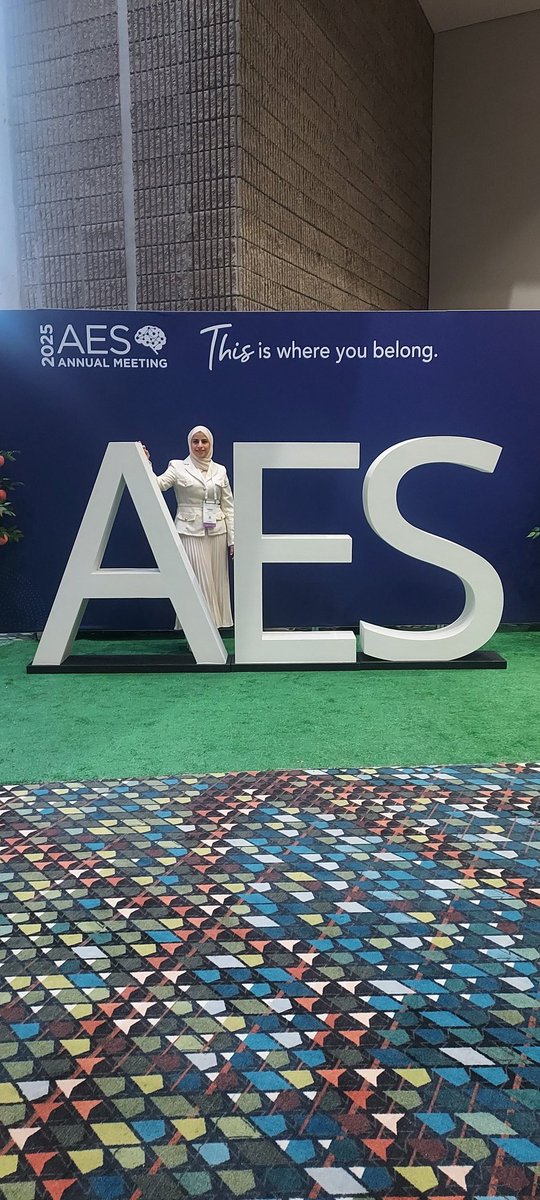 Asmaa_Ebwini's tweet photo. Check out our poster on the role of lesion-derived networks in predicting post-stroke epilepsy in children @AmEpilepsySoc

Incredibly honored to receive the AES 2025 Young Investigator Award.

Grateful to my mentor @boeslab whose guidance and inspiration shape my work every day. https://t.co/bC4cGu2oao
