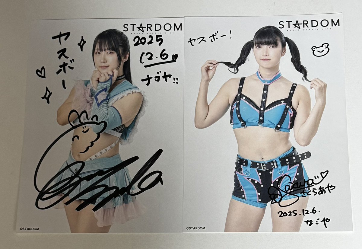 ゴッデス優勝したさくららのお二人！😆 友にお初サイン会🤣 #STARDOM