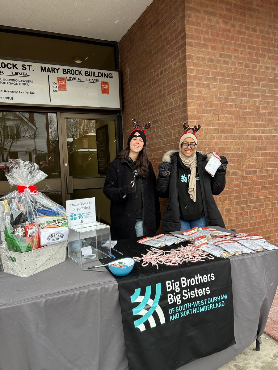Waiting for Santa to arrive at the Whitby Santa Claus parade! 🎅

Find us at Brock &amp; Mary — we have free crafts, stickers, and a fun raffle basket waiting for you!