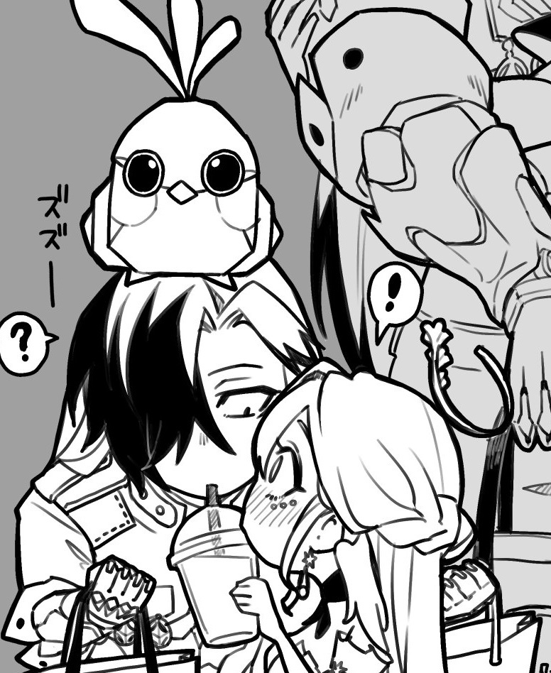 Is he aware of the creature on his head? He’s so silly, I love these two so much. Their interactions mean the world to me.
