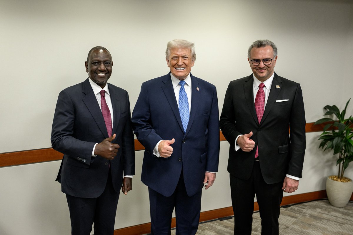 Gachagua:Trump must impose sanctions for Ruto not to set foot in America.

Trump:👇👇👇