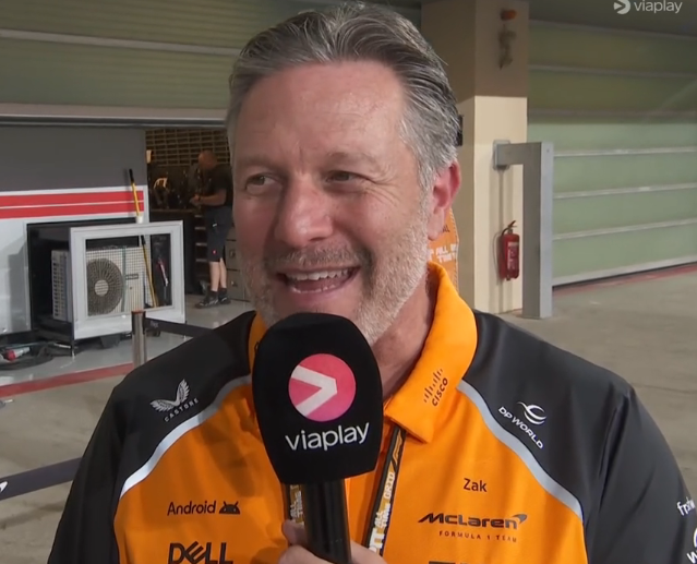 verstappenews's tweet photo. Zak Brown was asked if he was surprised by how much Max got pole by

"Not shocked. He didn't show his hand (in free practice) but he's a four time world champion.. When he needed to put the laptime down, he did."

"Chucky did it." 😭😭😭 https://t.co/IGQyiVnKdY