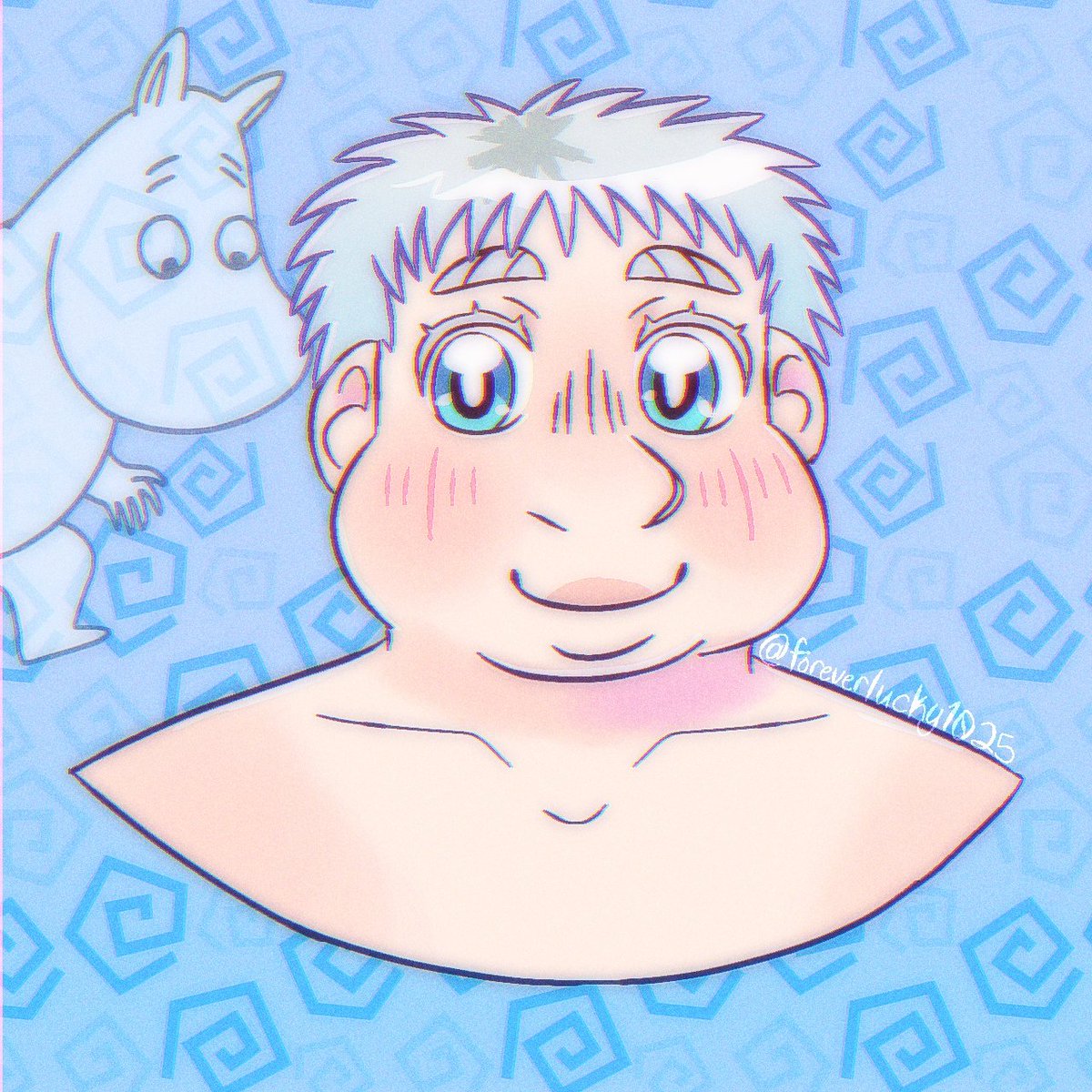 4EVERLUCKY1025's tweet image. Back to the regularly scheduled Moomin-related— UWA ?!??!?! WDYM KEL DREW MOOMIN 　ﾟ　ﾟ ( Д 　)

This is another attempt at a human Moomin. Decided to draw portrait shot bc I don't wanna bother drawing clothes rn ( ´～｀)

Human Snork coming soon #maybe 👀