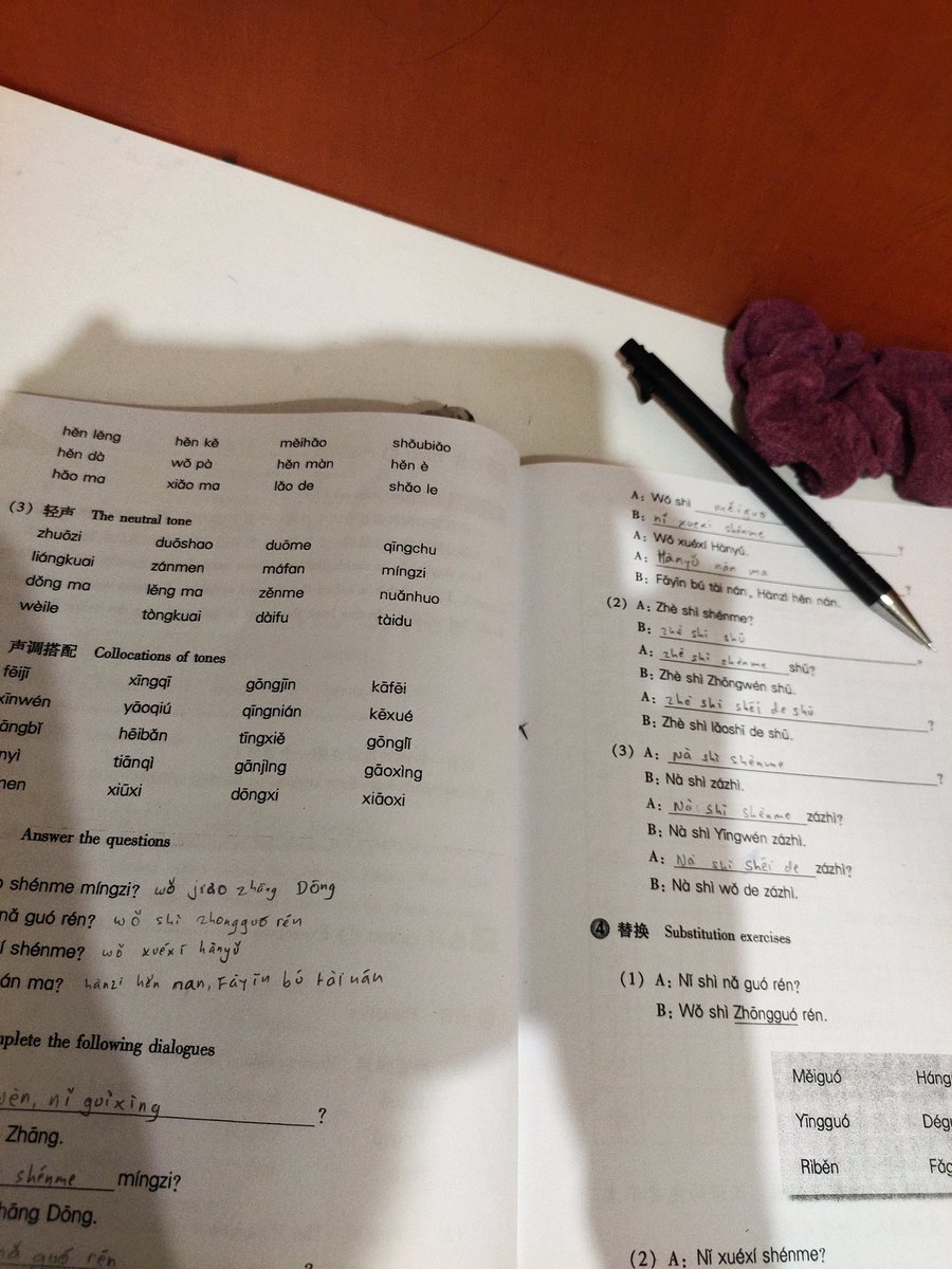 latenighties's tweet image. ᨑ  🖋️  𓄵 day 14/100 learning mandarin