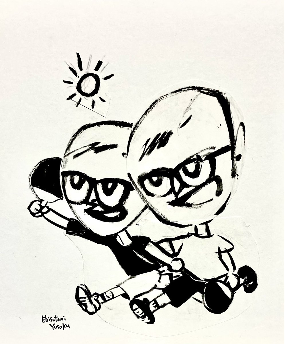 yu_saku616's tweet photo. #ルブラン兄弟
#lebrun
#卓球
#似顔絵
#イラスト https://t.co/Dga1g5vzJb