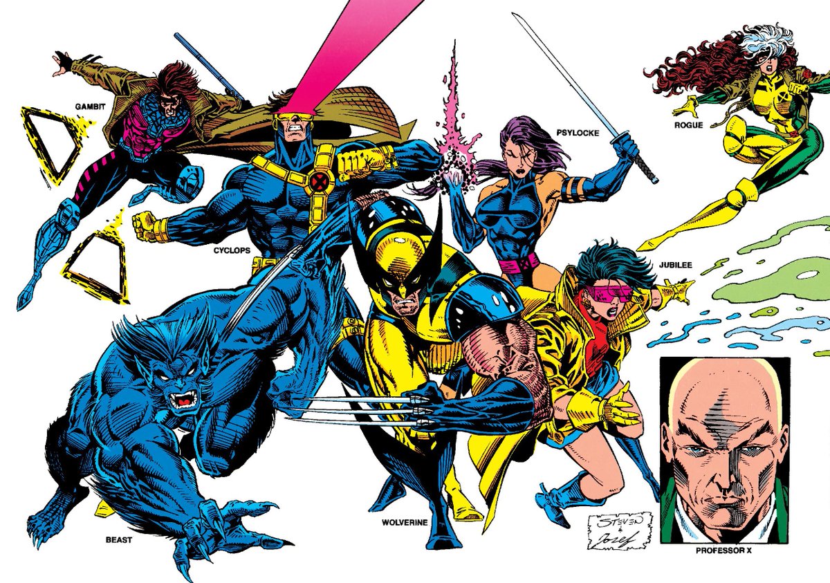 ClassicXMen's tweet image. The X-Men - Blue Team!