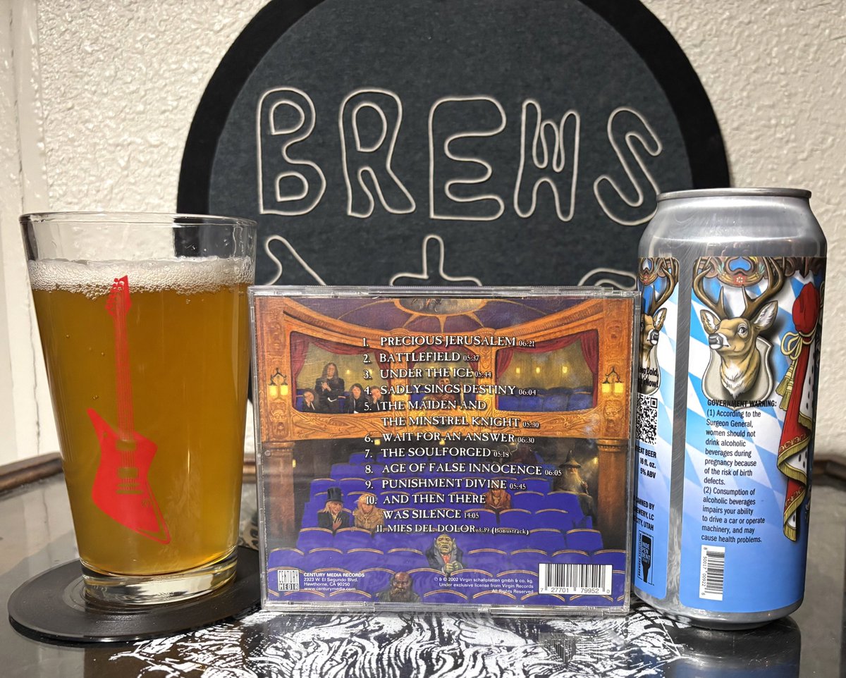 #blindguardian "A Night At The Opera" &amp; <a href="/RedRockBrewing/">Red Rock Brewing Co.</a> Grand Bavaria Bavarian Style Hefeweizen  brewsandtunes.blogspot.com/2025/12/decemb…