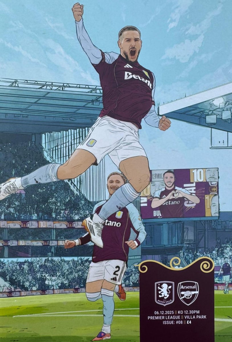 TheRustleMania's tweet image. Today’s matchday programme predicted it !

What a great performance today from the Boys in Claret &amp;amp; Blue

Up The Fuggin’ Villa 💜💙

#UTV #AstonVilla #AVFC