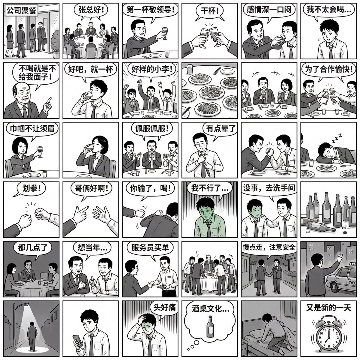 6x6 중국 음주 문화 설명
6x6은 비교적 안정적이다