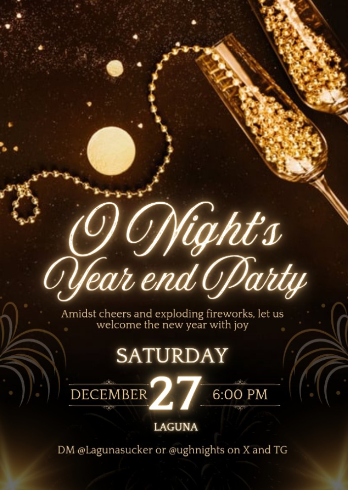 Lagunasucker's tweet photo. Dazzle for a night of fun and celebration 🎉💦

Join us for this tremendous night here at Laguna! 

Entrance fee of 500 pesos only.
Open for all Top, Versa, Side, Bottom and Watchers! 

Dm me for more info. #orgy #onights #fun https://t.co/zZyZrJWyQd