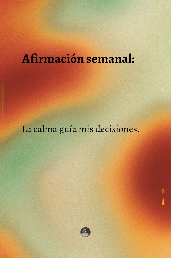 Afirmación semanal: