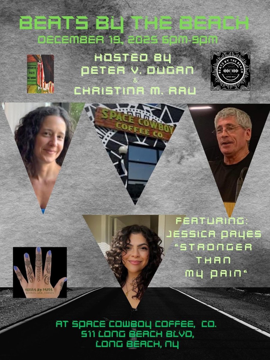 ChristinaMRau's tweet image. All Good Things once again w shout outs to @VeteransYoga @gunsnroses  @terrain @HiramLarew @DestiniesSF @SundressPub @offbeatlit @SouthpawSweets  @onlypoemsmag 
DM your email if you want the newsletter in your inbox.
#theyogapoet #allgoodthings #writingcommunity #artistcommunity