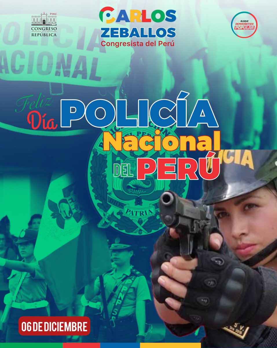 👮🇵🇪 Conmemoramos hoy el 37° aniversario de la Policía Nacional del Perú.

Reconocemos la labor incansable, el coraje y la vocación de servicio de cada policía que, todos los días, se esfuerza por garantizar la seguridad, la tranquilidad y el orden en nuestro país.

Nuestro