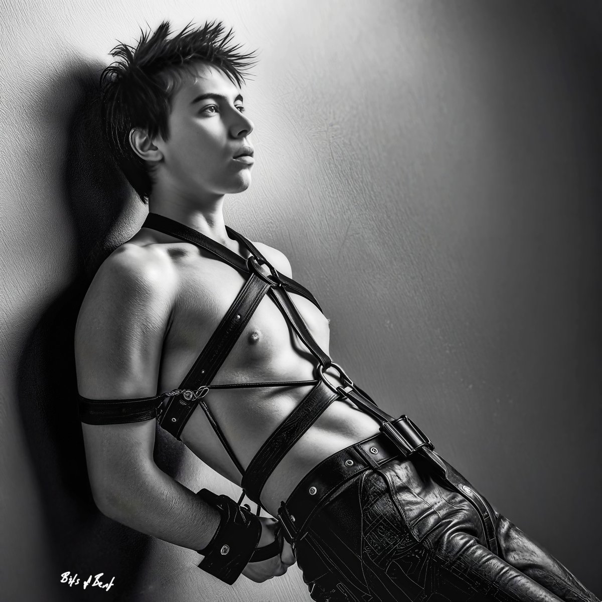 bitsofbent's tweet photo. Young Man Reclining

#gay #gayart #kink #kinkart #gaylove #fetish #leather #bdsm #femboy #aiart #gayai #aimen #AIArtwork #fantasy #prettyboys https://t.co/UtVnU286qb