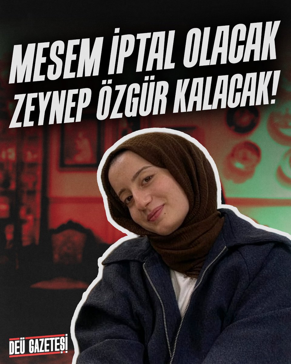 "MESEM İptal Olacak" dedikleri için tutuklanan 16 arkadaşımız içinde bizimle aynı sıralarda okumuş Zeynep de var. Onların sesini yükseltiyoruz:
Mesem iptal Olacak, Zeynep özgür kalacak.