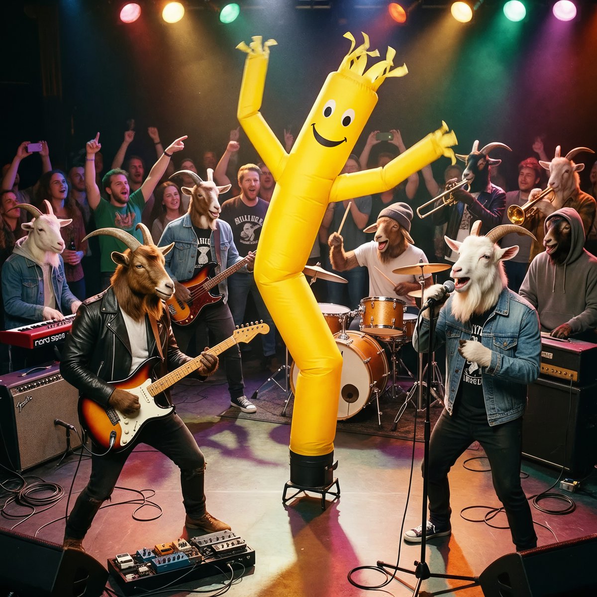 _screaminggoats's tweet photo. There's something about a wacky waving inflatable arm flailing tube man that really brings a crowd to life 🤘 https://t.co/l0pQVEtIug