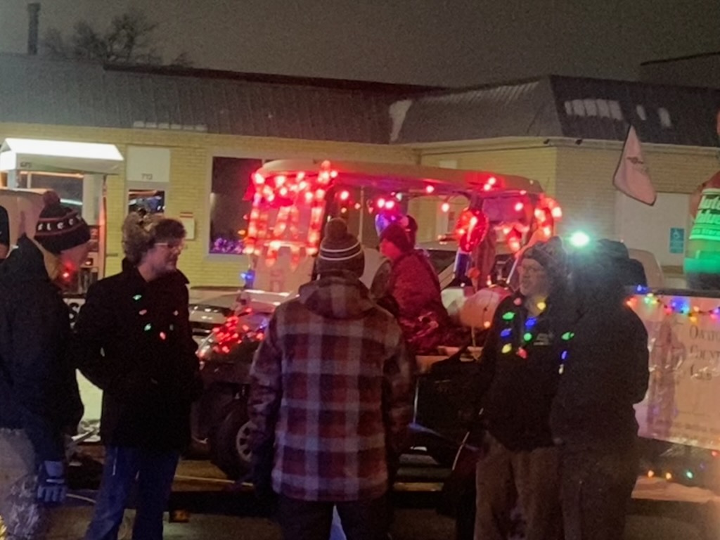 The OCC float in the Owatonna Holiday Lighted Parade.
'Twas a fun night.