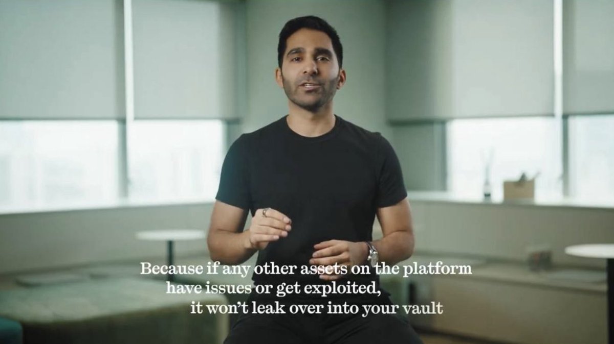 DeFi에서 vault 격리를 설명하는 Kamino의 Marius