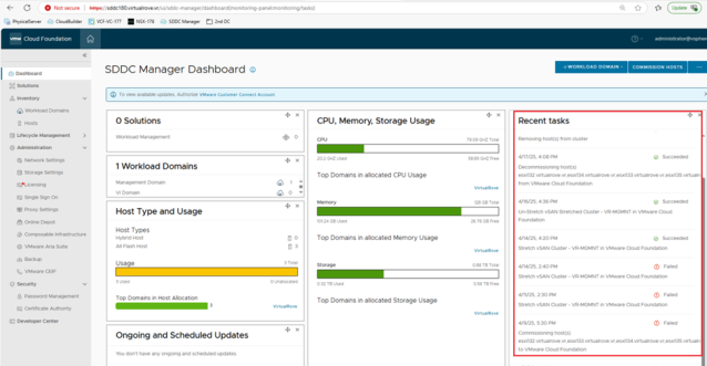 VMware VCF – Delete failed tasks from SDDC Manager dy.si/XrR2L