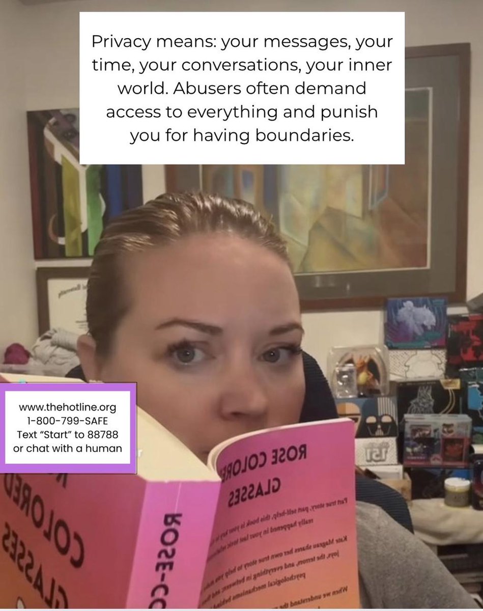 KateMageau's tweet photo. Have you ever felt like you didn’t have the right to privacy in a relationship? This might look like someone always wanting to know where you are, who you’re talking to, making you feel like you have to be in constant communication about your life with them https://t.co/YbGltNbGDZ
