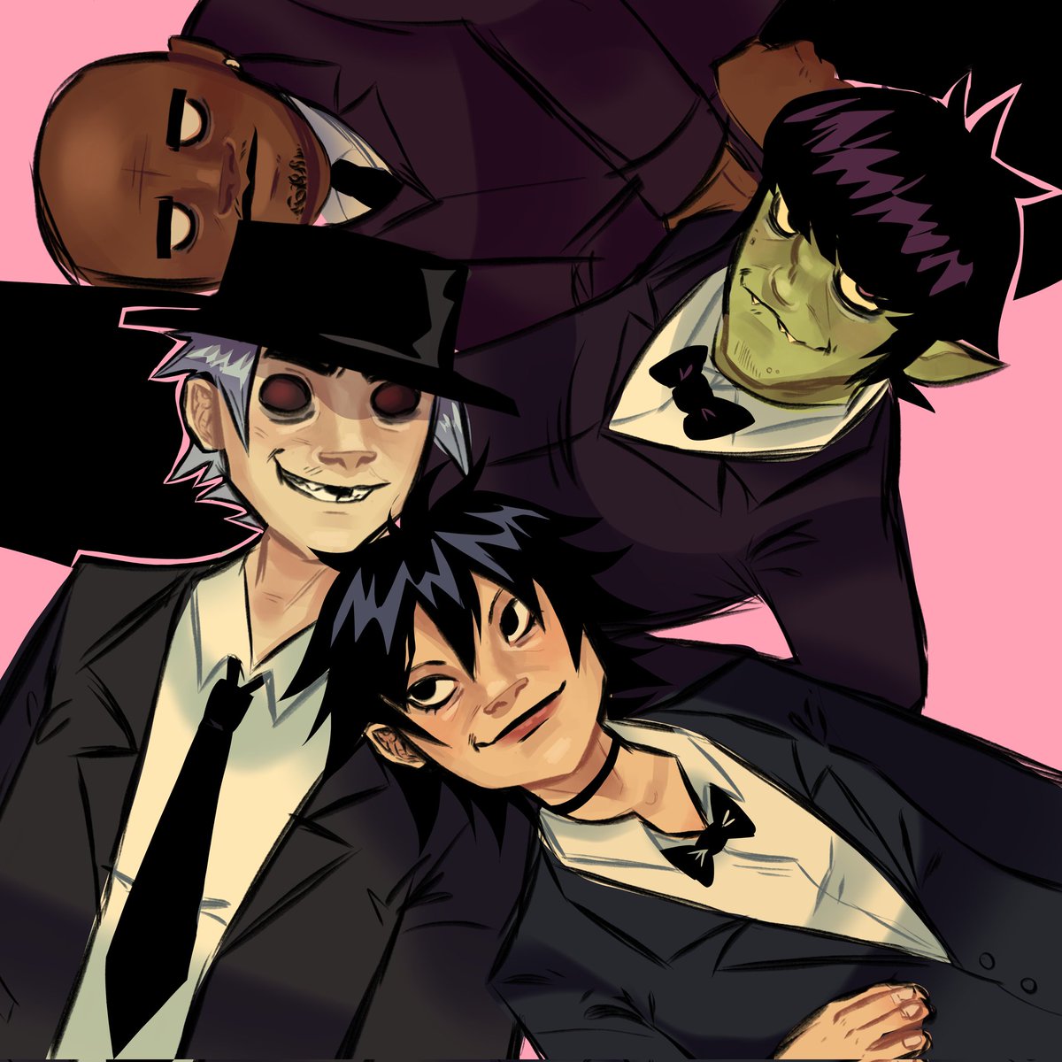gorillaz if they were dapper and distinguished #gorillaz