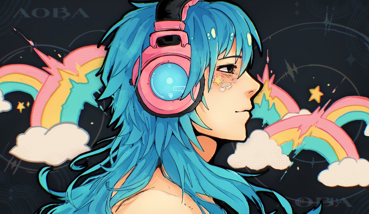 I should draw aoba again, I love his color palette