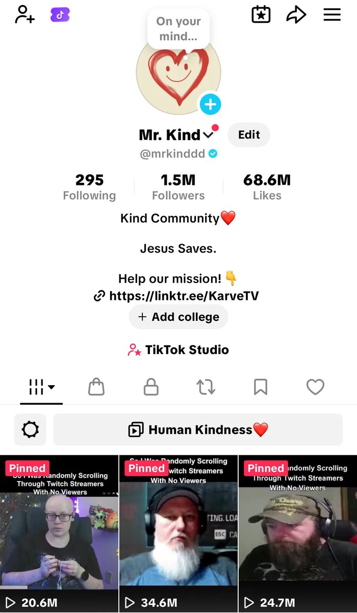 Would it be bullish to do a TikTok stream about $KIND donating to streamers to our 1.5 Million followers  and onboard people to pump?

Also, any tips on the best way to multi stream would be appreciated :)

Be $KIND❤️