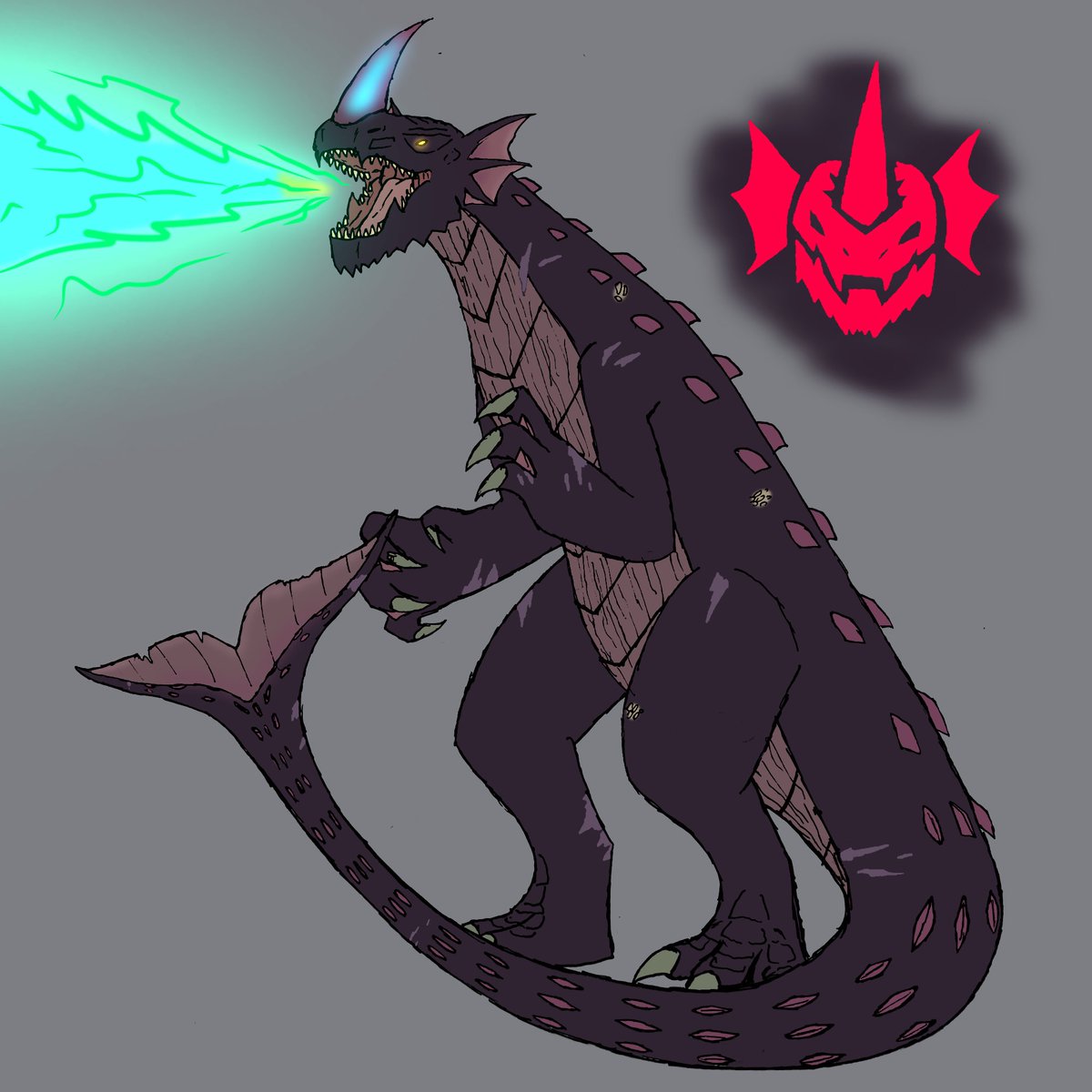 Meet Ganthra, an original monster created by gene splicing and from a mysterious worm creature inside a pink iguana now a fully grown kaiju ready to destroy.