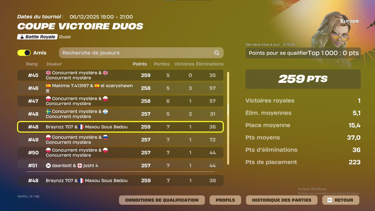 Qual for final w/<a href="/MaximeQ__/">MaximeQ</a>