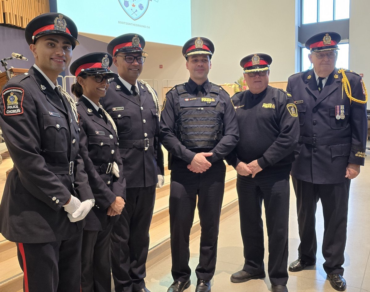 An incredible afternoon at Knox Waterloo as the <a href="/WRPSToday/">Waterloo Regional Police</a> Chrorus performed in support of <a href="/BootsOTGround/">Boots On The Ground</a>. 

Thank you for your strong community leadership.