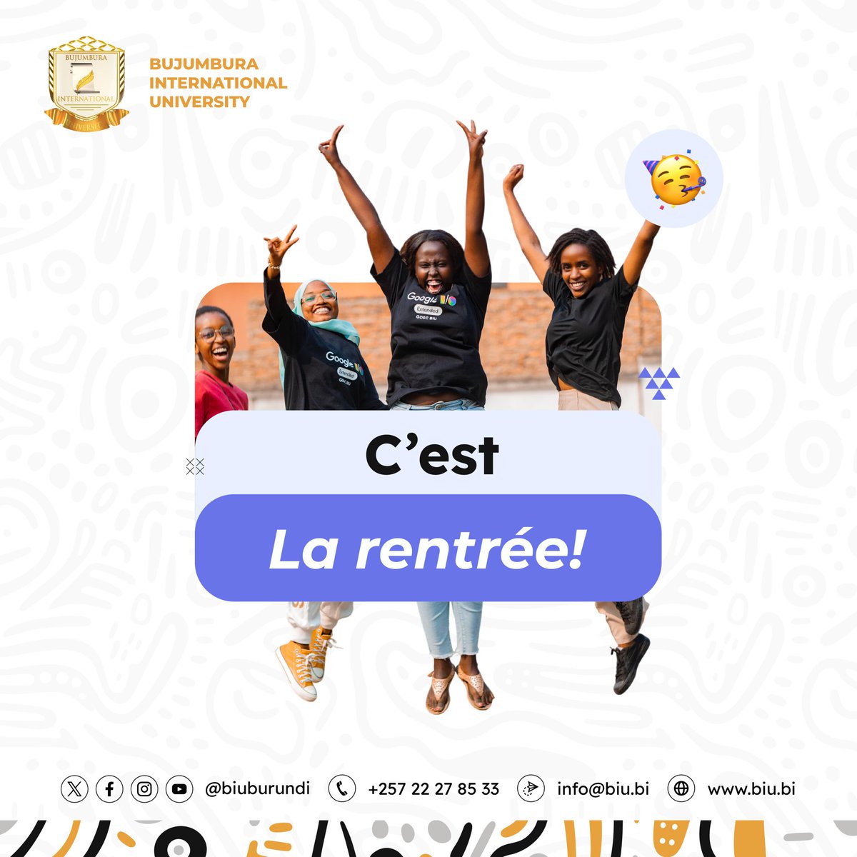 🥳🥳🥳🥳  c'est confirmé ! 
Rdv lundi 08/12 à 8h pr commencer les cours de la 13e promotion #baccalaureat
#BIU
#ScholarshipOpportunity