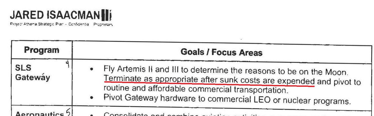 A quick reminder that the Administrator cannot cancel rocket/spacecraft programs.

That’s Congress’ job. He can at most- request budget amendments to these programs.

I think <a href="/rookisaacman/">Jared Isaacman</a> will be a good administrator but it’s important to keep his power in mind.