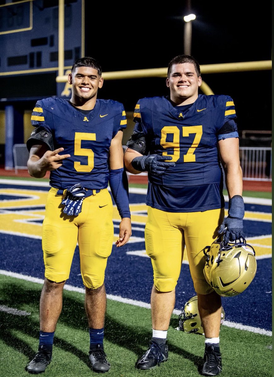 Last Home Game vs Riverdale W 45-13 
We are so proud of you both and your team! One more to go! #goodrichbros