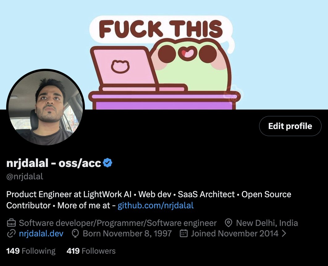 nrjdalal - oss/acc tweet media