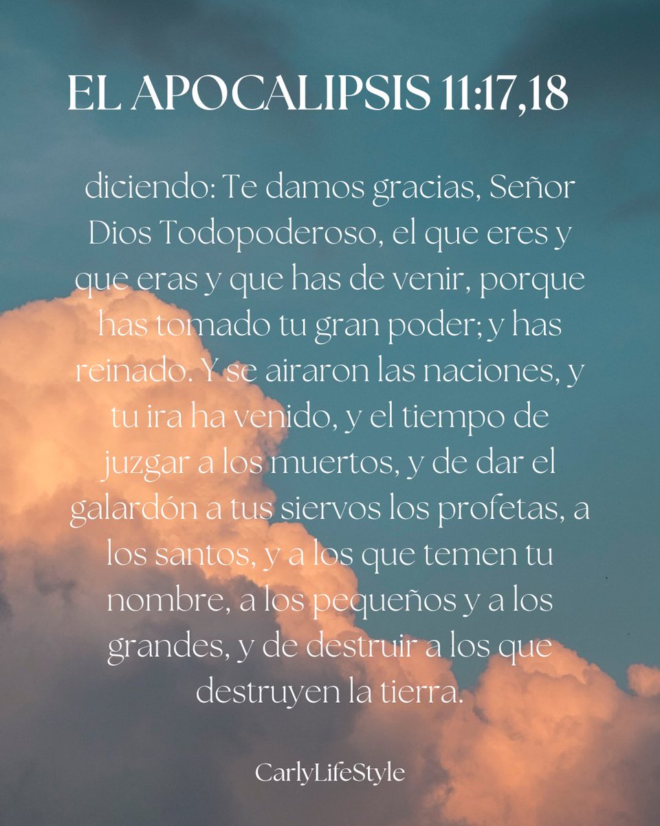 CarlyLifeStyle's tweet image. #DiosTodopoderoso #fe #poder #reinado #juzgar