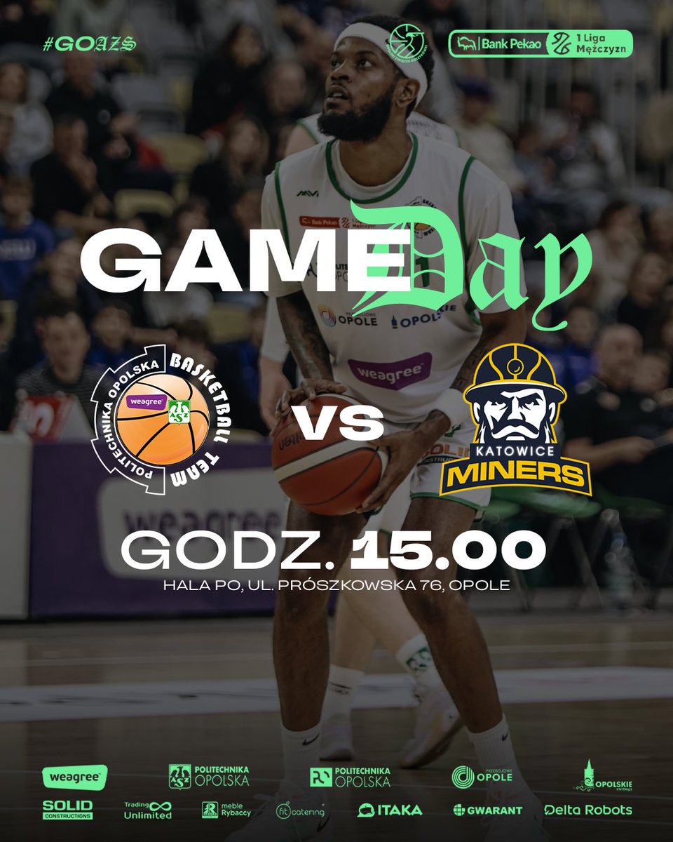WeegreeAZS's tweet photo. #Gameday
🆚 Miners Katowice
🏆 @1LMKosz
📍 Hala sportowa Politechniki Opolskiej
🕕 15:00
🎥:https://t.co/L4E7MFBvDe
#goAZS https://t.co/I6BFFtB8R7