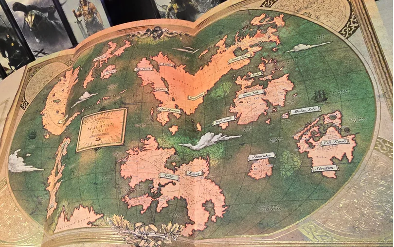 The new Malazan world map that comes with the Broken Binding editions of Books 4-6 is certainly very interesting, though numerous inconsistencies with the published books abound. But I suspect that's very deliberate on the part of Erikson &amp; Esslemont.

#malazan #brokenbinding