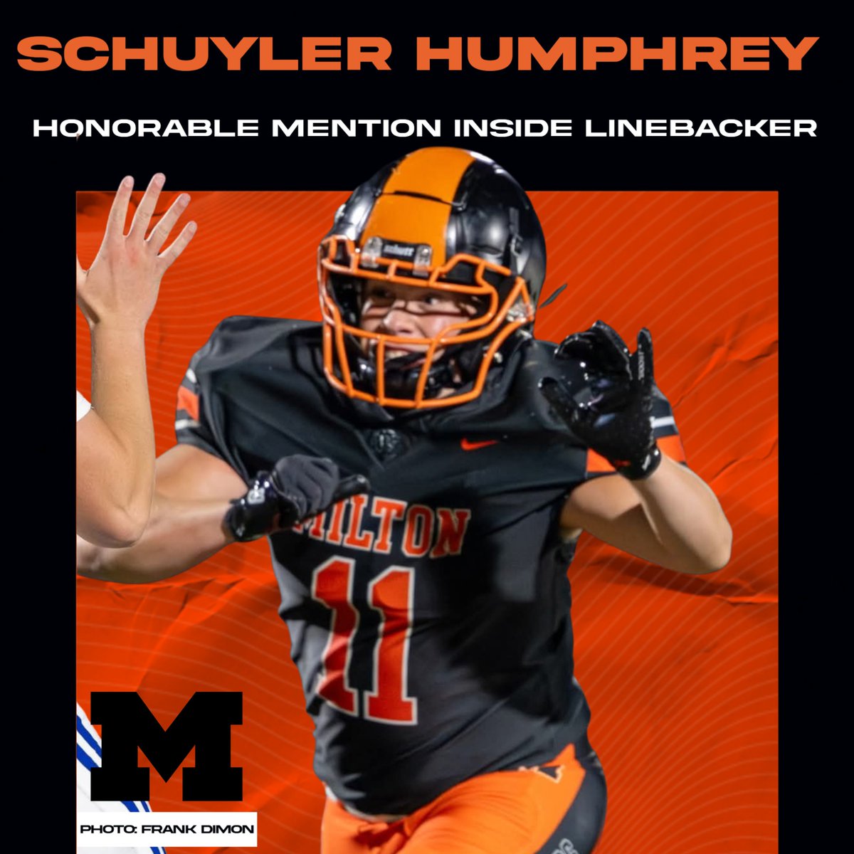 Apologies to Schuyler for the misspelling. Congrats!