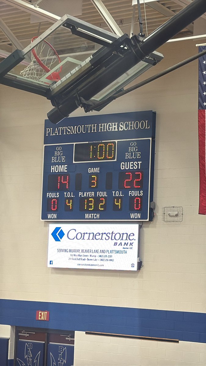 Down 8 at the half.
Skalberg 5 pts
Frederick 5 pts
Nanke 4 pts