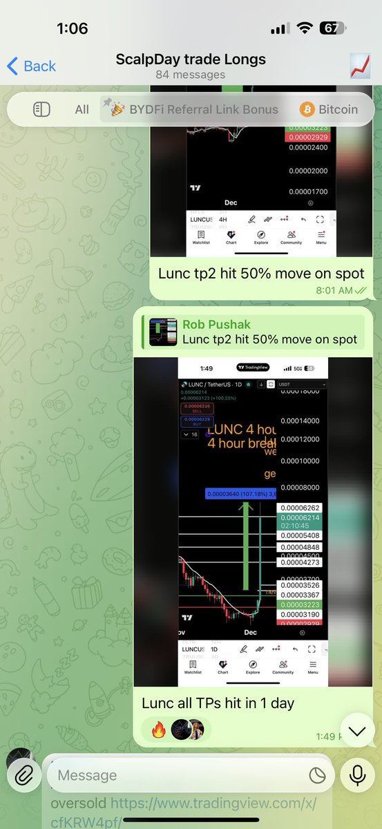 UnstoppableBul1's tweet image. Nailed $Lunc in group for a 100% move in spot in one day!  Before once we are back from recording in #Vegas we will find more!