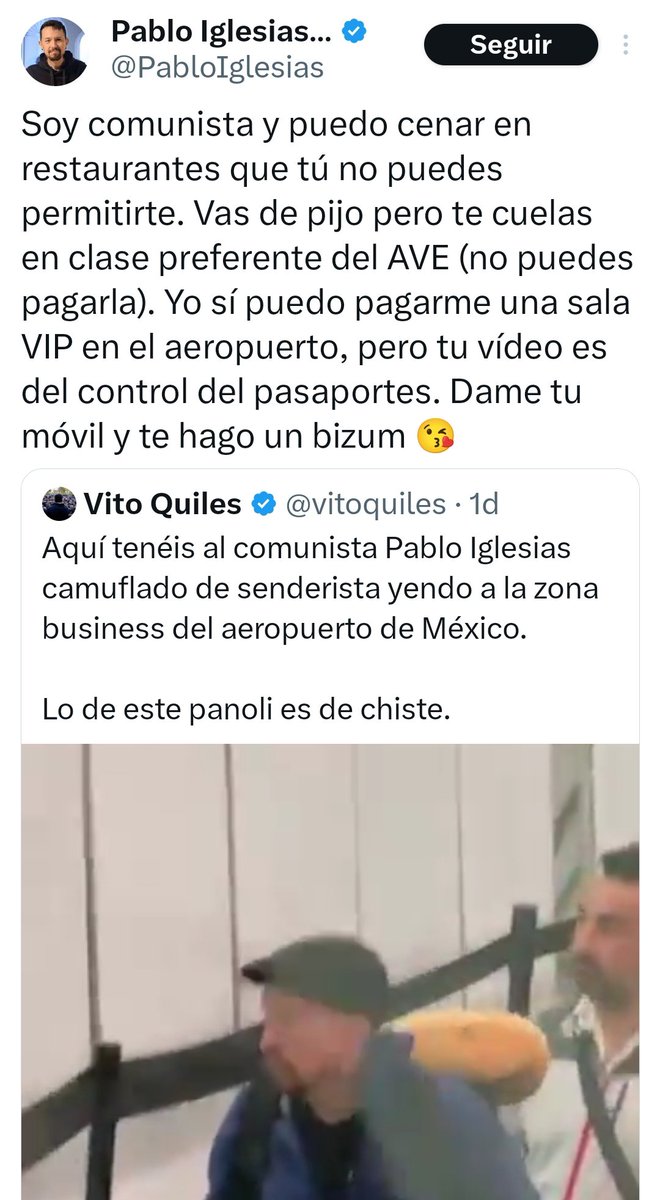 Que P.I. puede hacer lo que le da la gana? CLARO!  Que va pidiendo pelas para su taberna, su medio, etc mientras presume de "Ser pudiente"? CLARO! Que el Vito este es un impresentable? CLARO también!