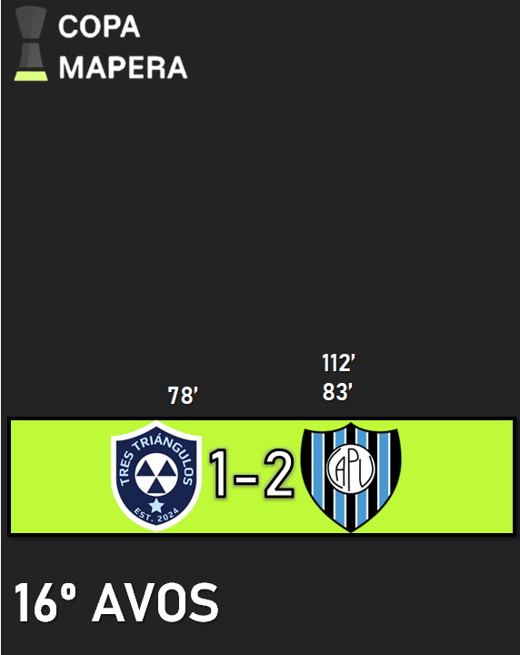 Copa Mapera - Dieciseisavos de final

Tres Ángulos 1-2 Pueblo Viejo