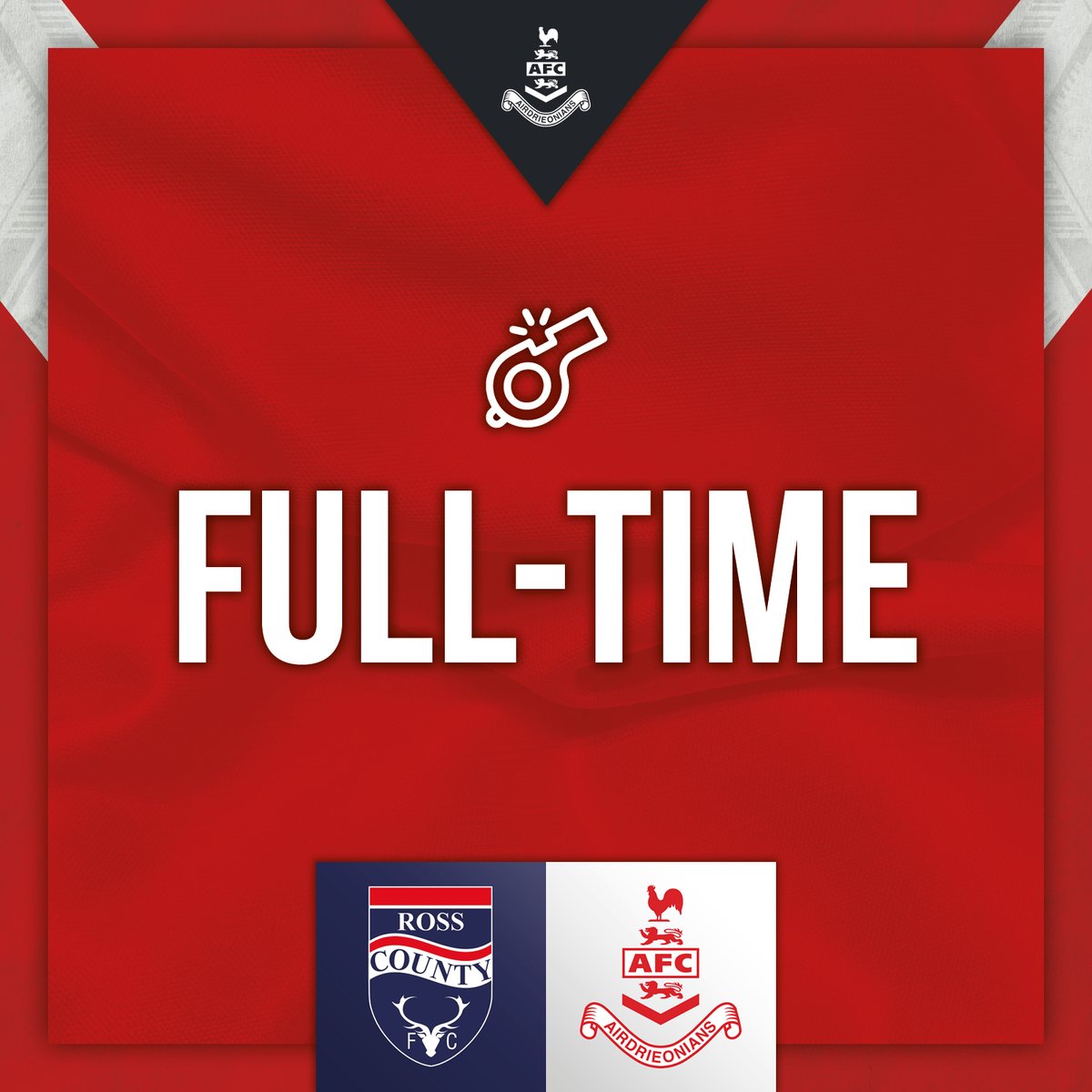 Ross County 1-2 Airdrieonians. No repeat of the home fixture as County are unable to claw back the two-goal deficit. A brilliant win to lift the Diamonds off the foot of the table.