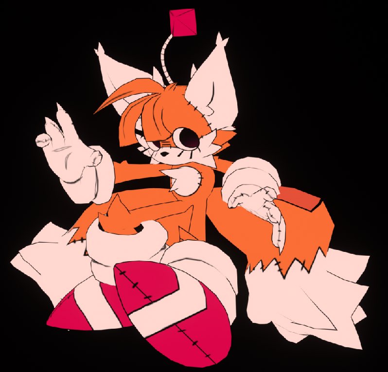 PacedTime's tweet photo. Renders of @lightninsprout_ s tails doll https://t.co/uMsz98A83B