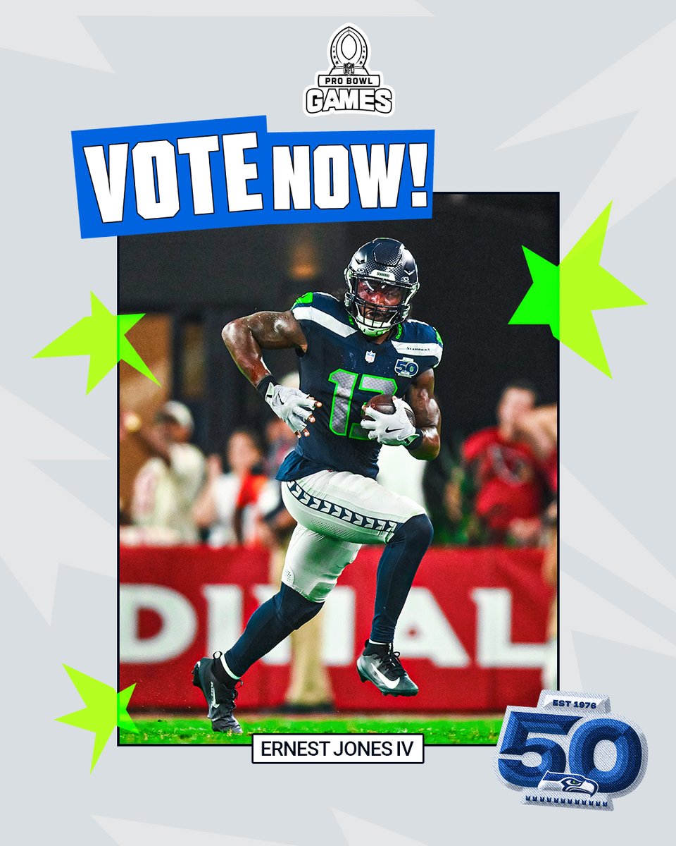 ERNEST JONES IV.

1️⃣ REPOST = 1️⃣ VOTE

#ProBowlVote + <a href="/ernestjones/">Ernest Jones</a>