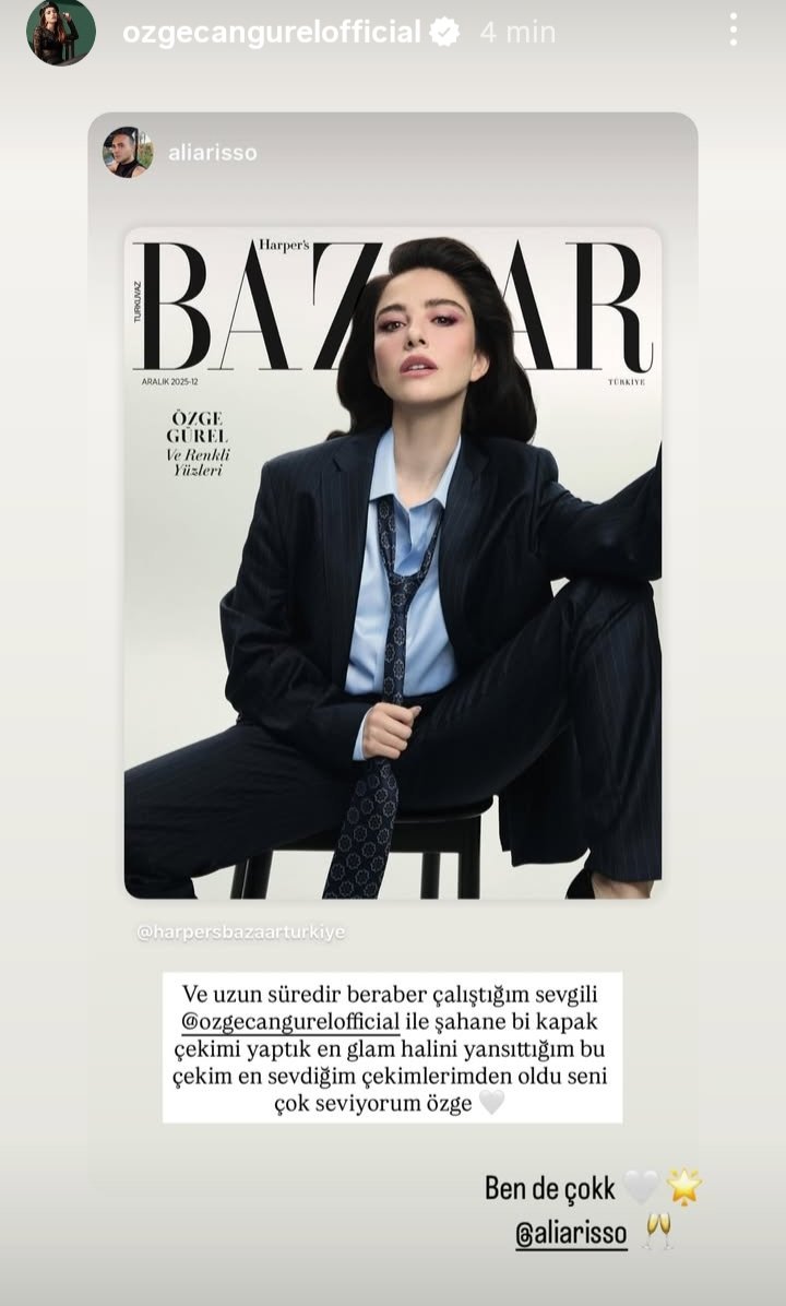 Per lei spendono sempre belle parole per chi ci lavora
@Aliarisso
#ÖzgeGürel