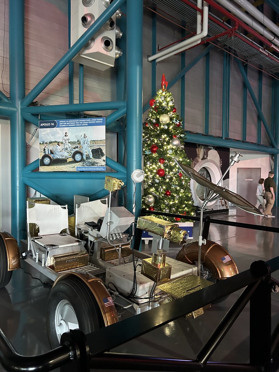 HolidaysInSpace has arrived at the Apollo/Saturn V Center. Just as