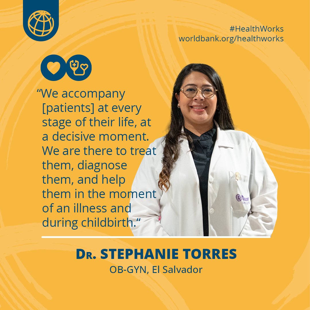WorldBank's tweet image. El Salvador is transforming health care—investing in digital tools, resilient infrastructure, and empowered health workers.

See how these changes are improving lives across the country: wrld.bg/S6Y550Xp5hU #HealthWorks