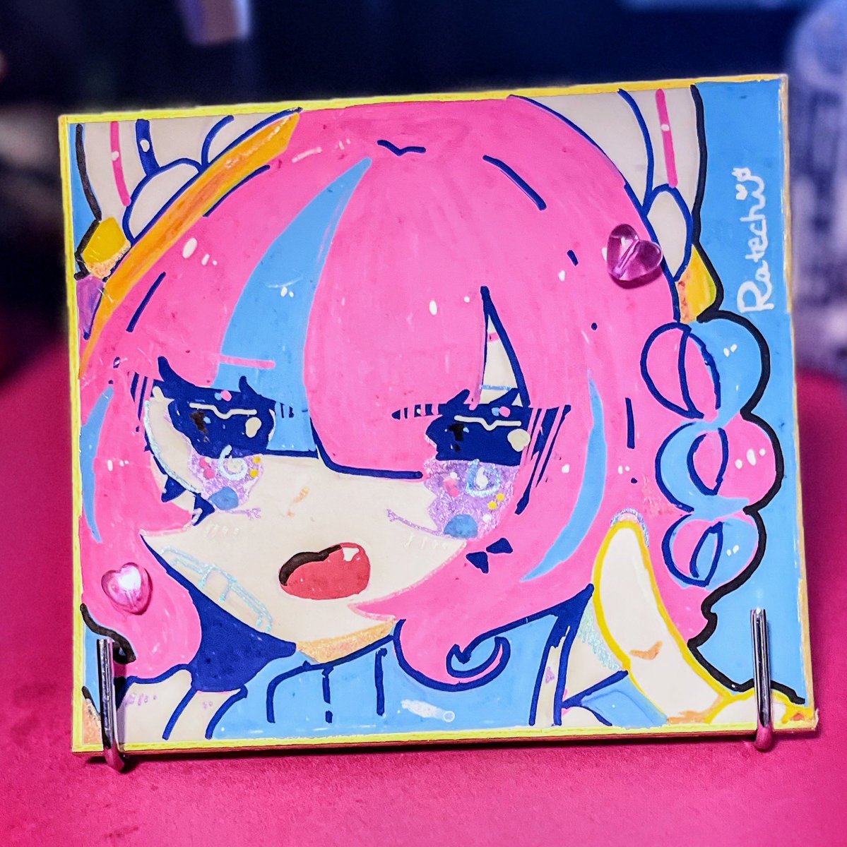 ポスカを買ったので色紙を描いてみたよ！！！ 楽しいです